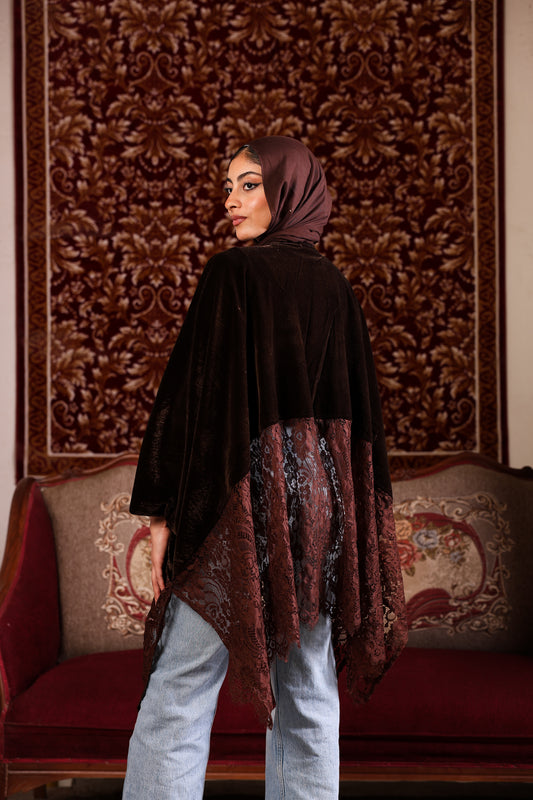 Brown gwiriya cardigan