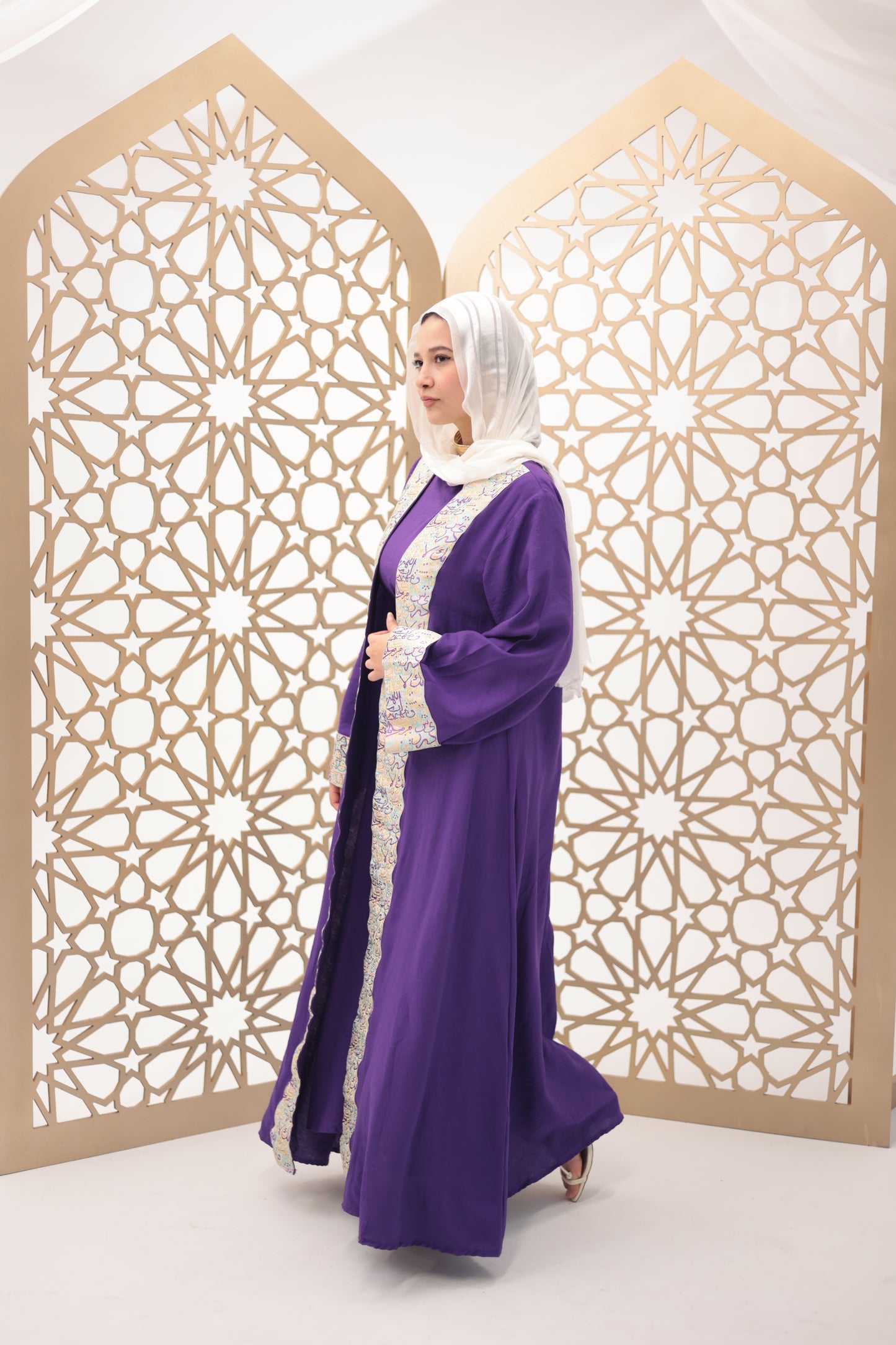 Purple rouh dress