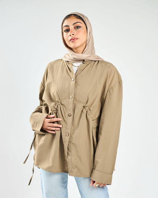 Beige waterproof blouse