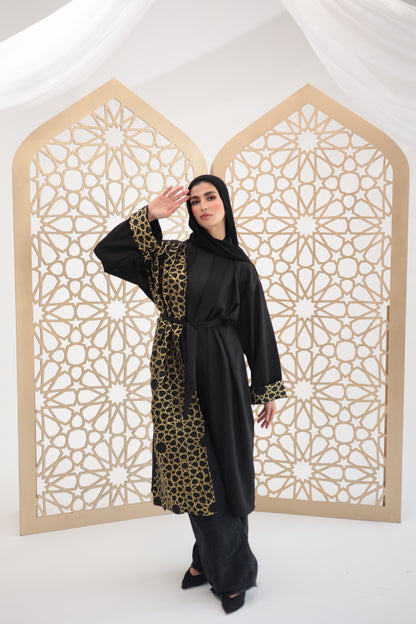 Nojoum black qaftan