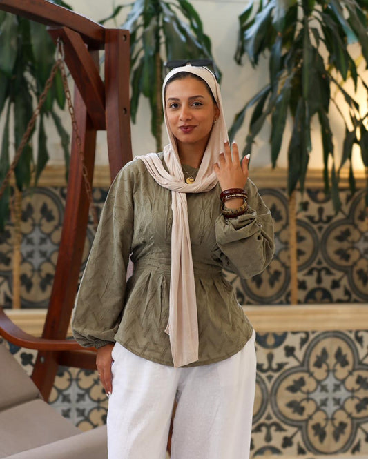 Cotton Corset Blouse