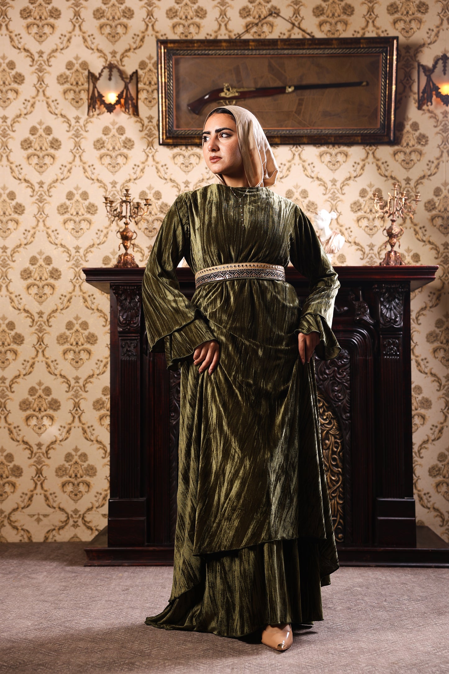 Olive zeina dress