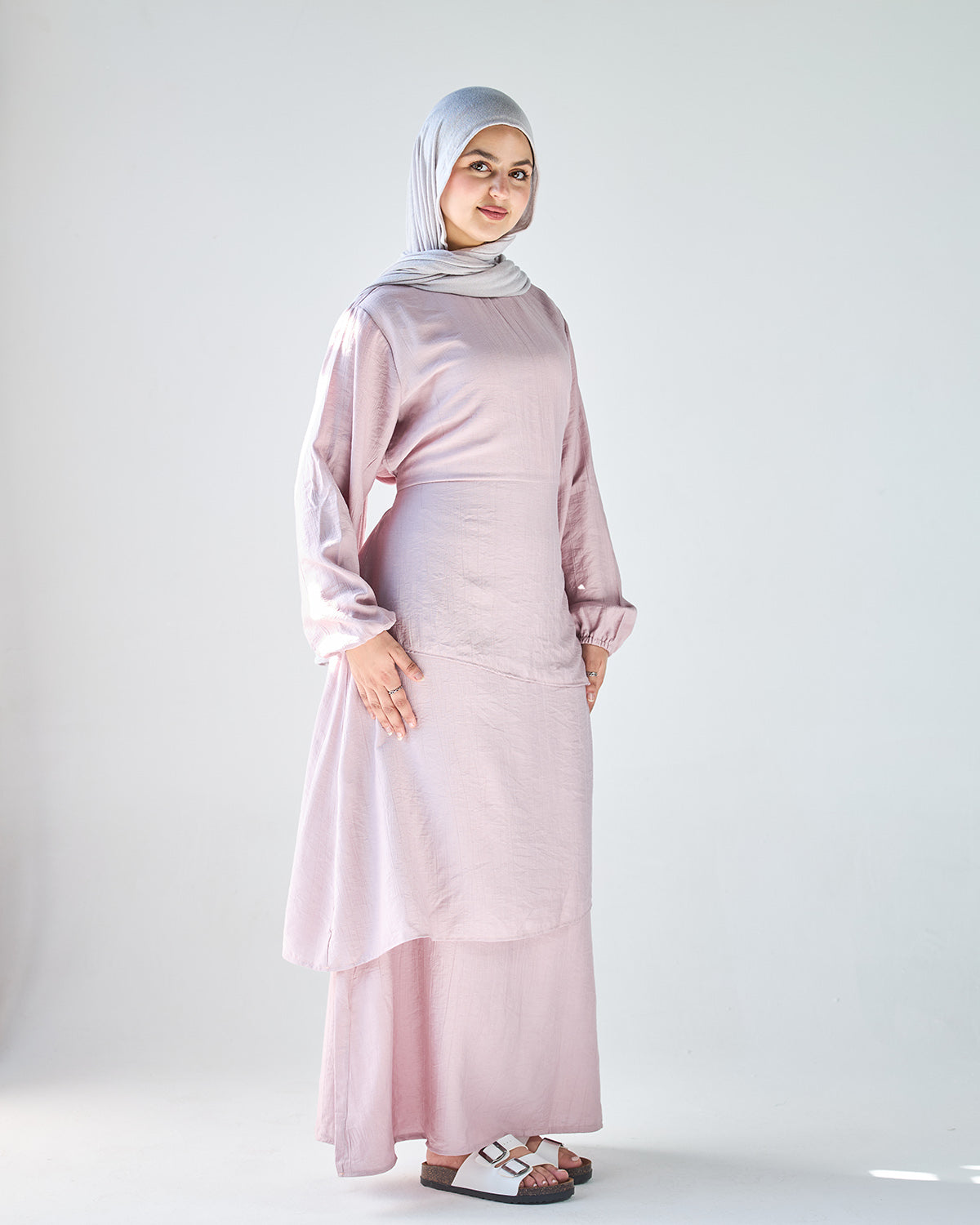 Powder pink layan dress