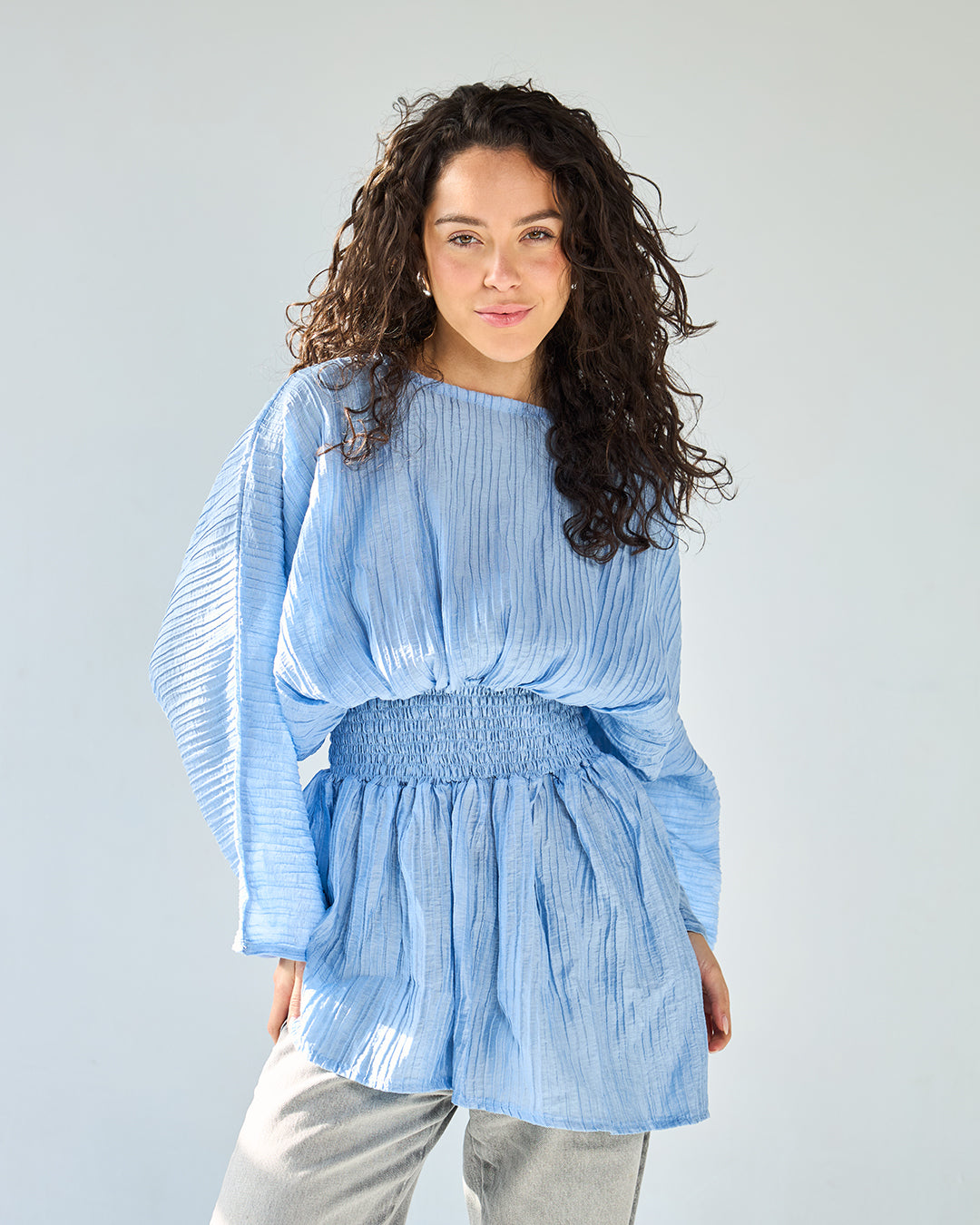 Baby blue nellie blouse