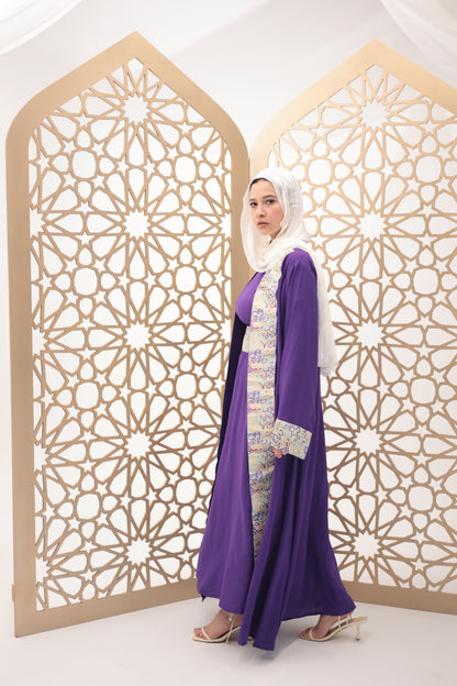 Purple rouh dress