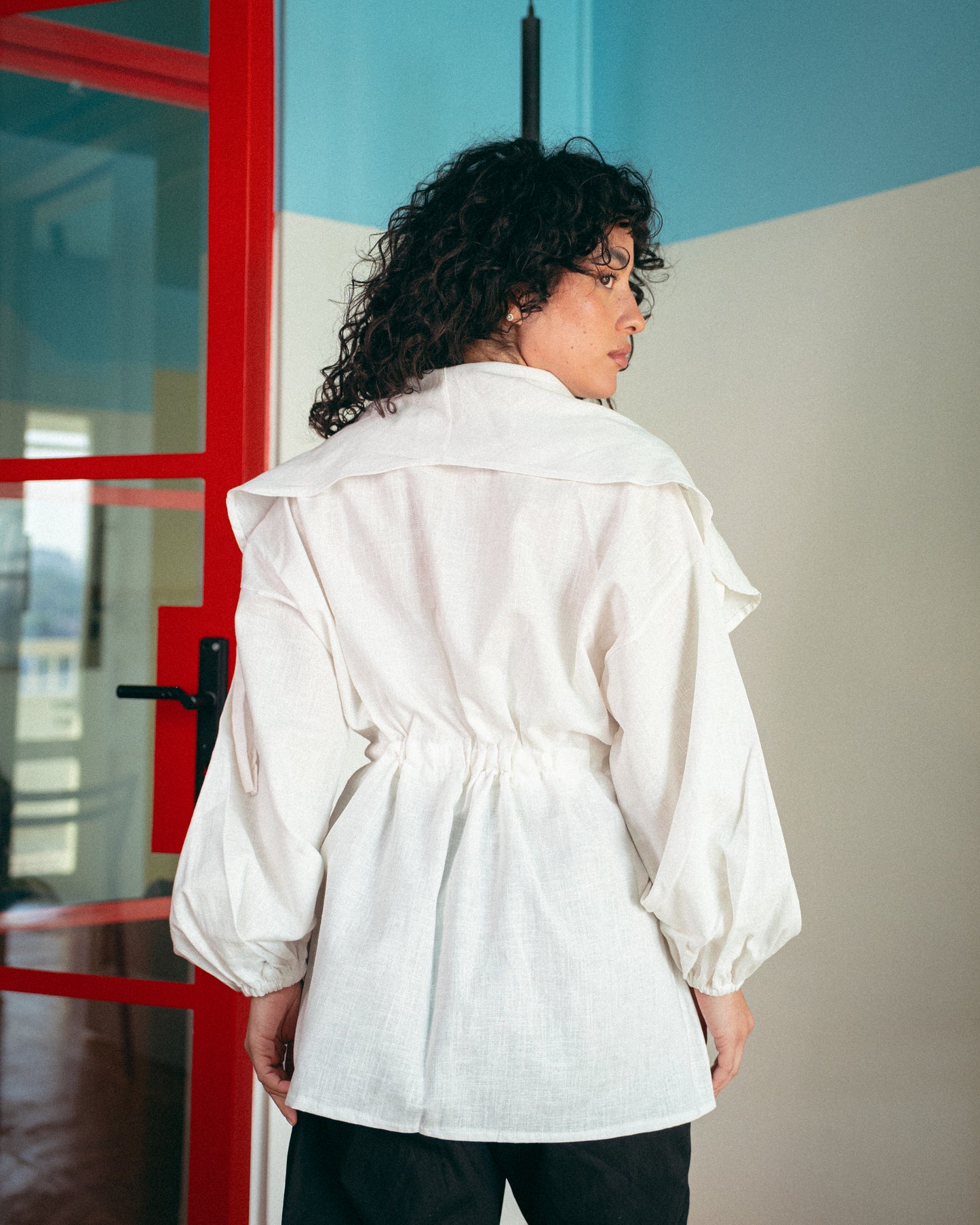 White alma blouse