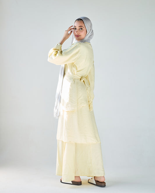 Yellow layan dress
