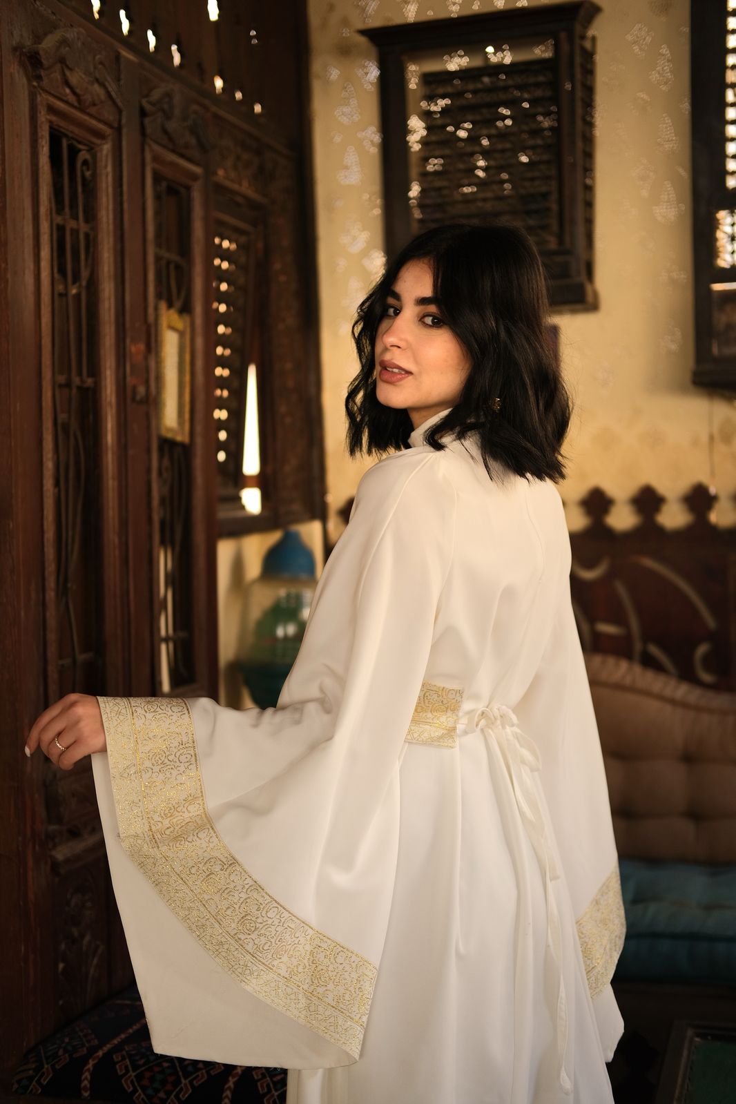White jalila dress