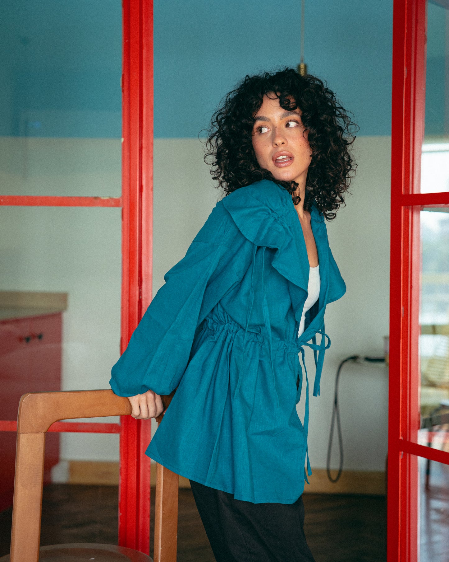 Emerlad alma blouse