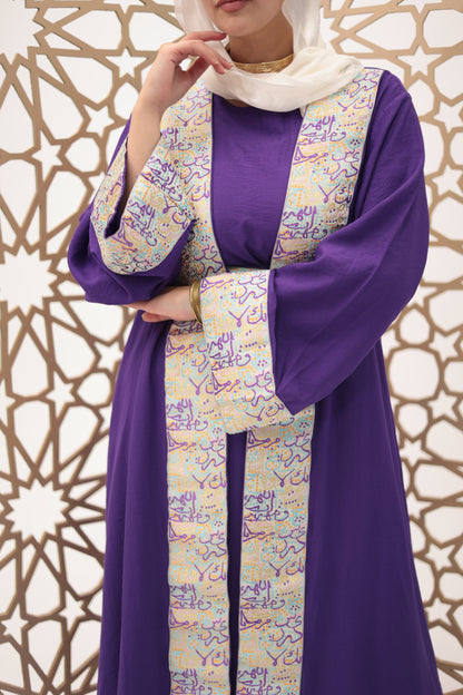 Purple rouh dress