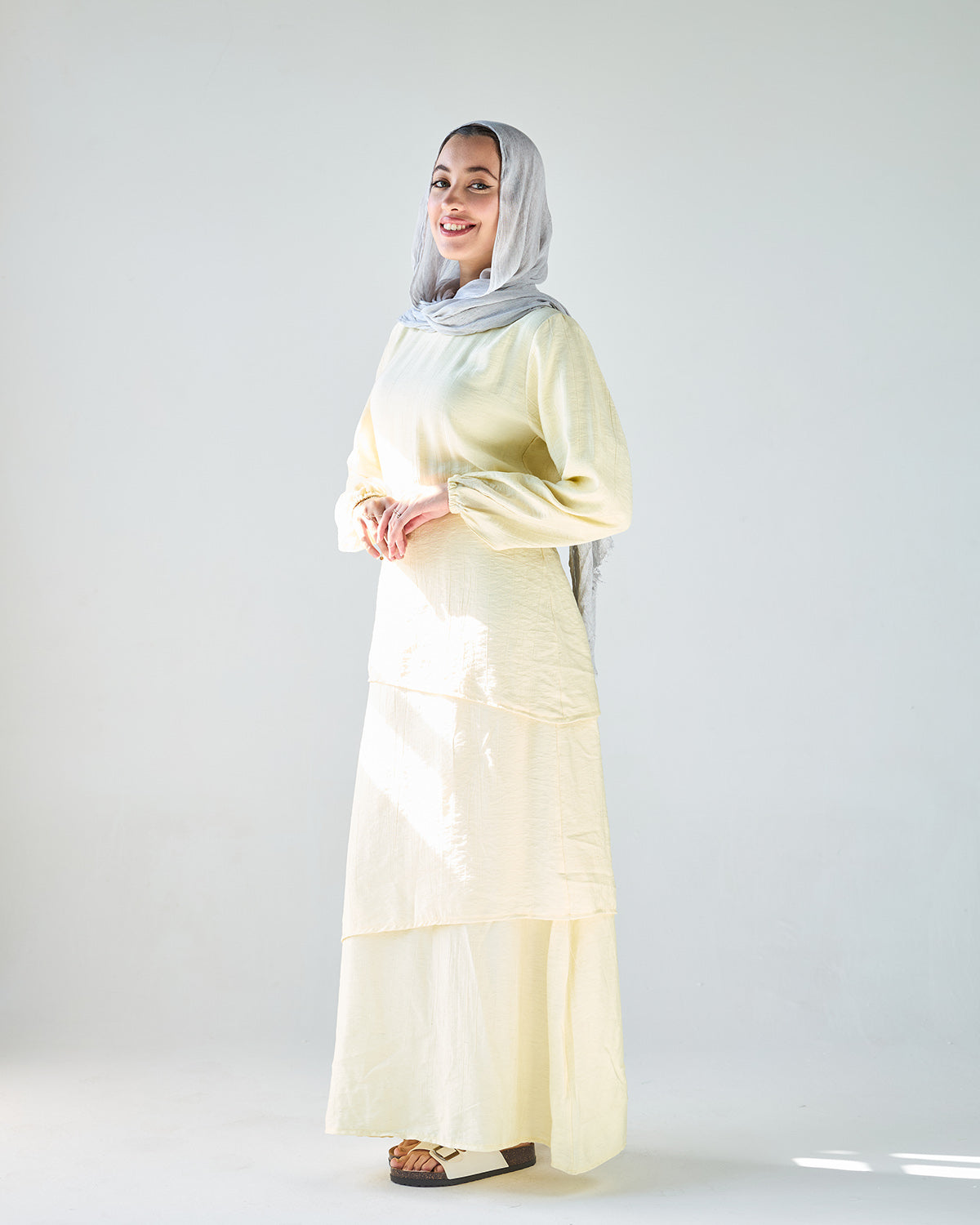 Yellow layan dress