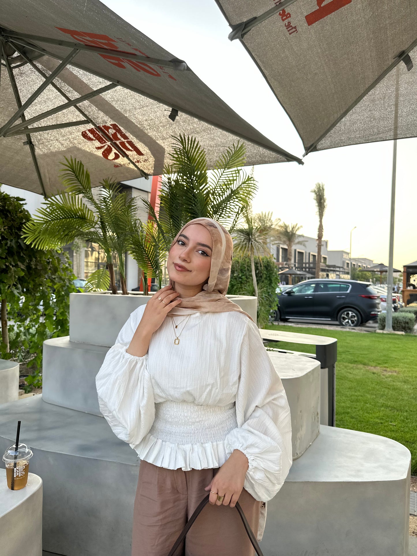 White corset blouse