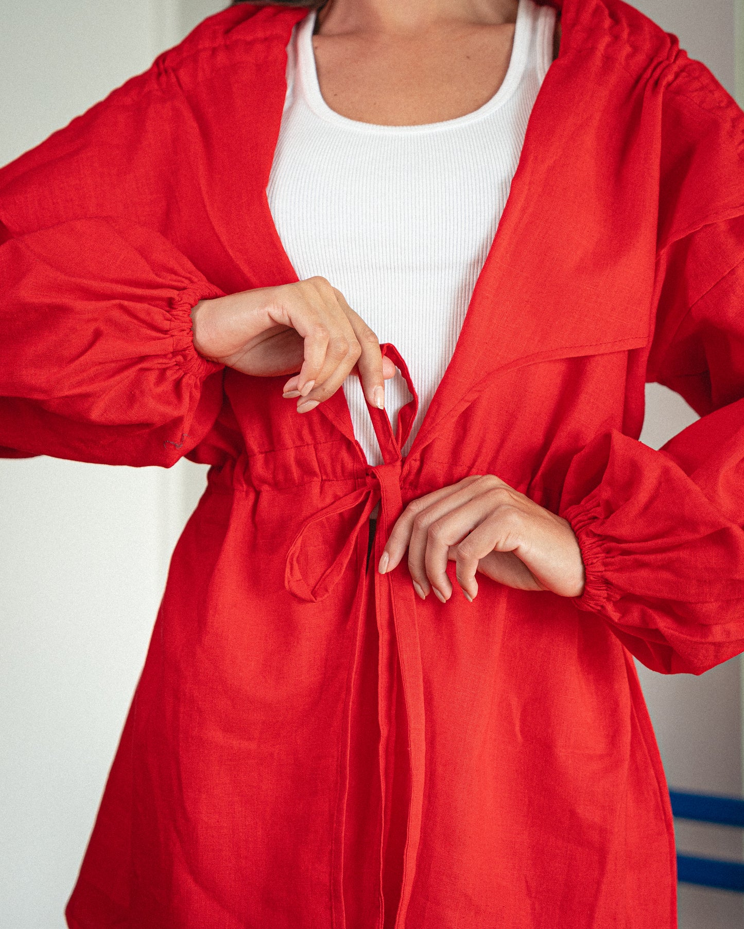 Red alma blouse