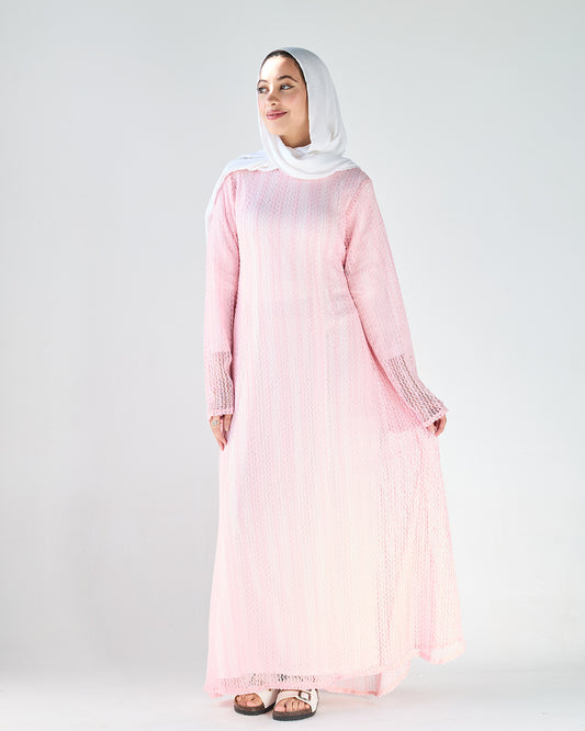 Pink mesh dress