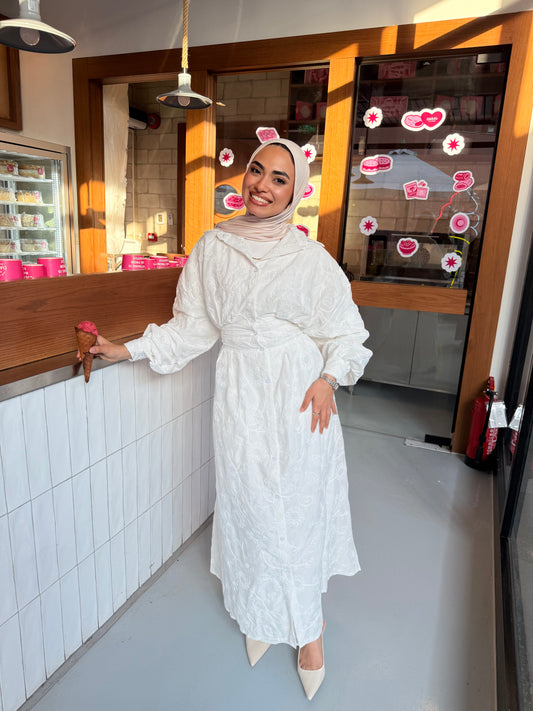 White rima dress