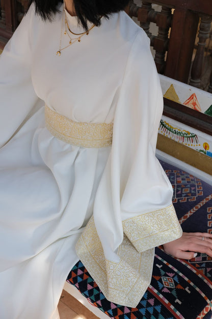 White jalila dress