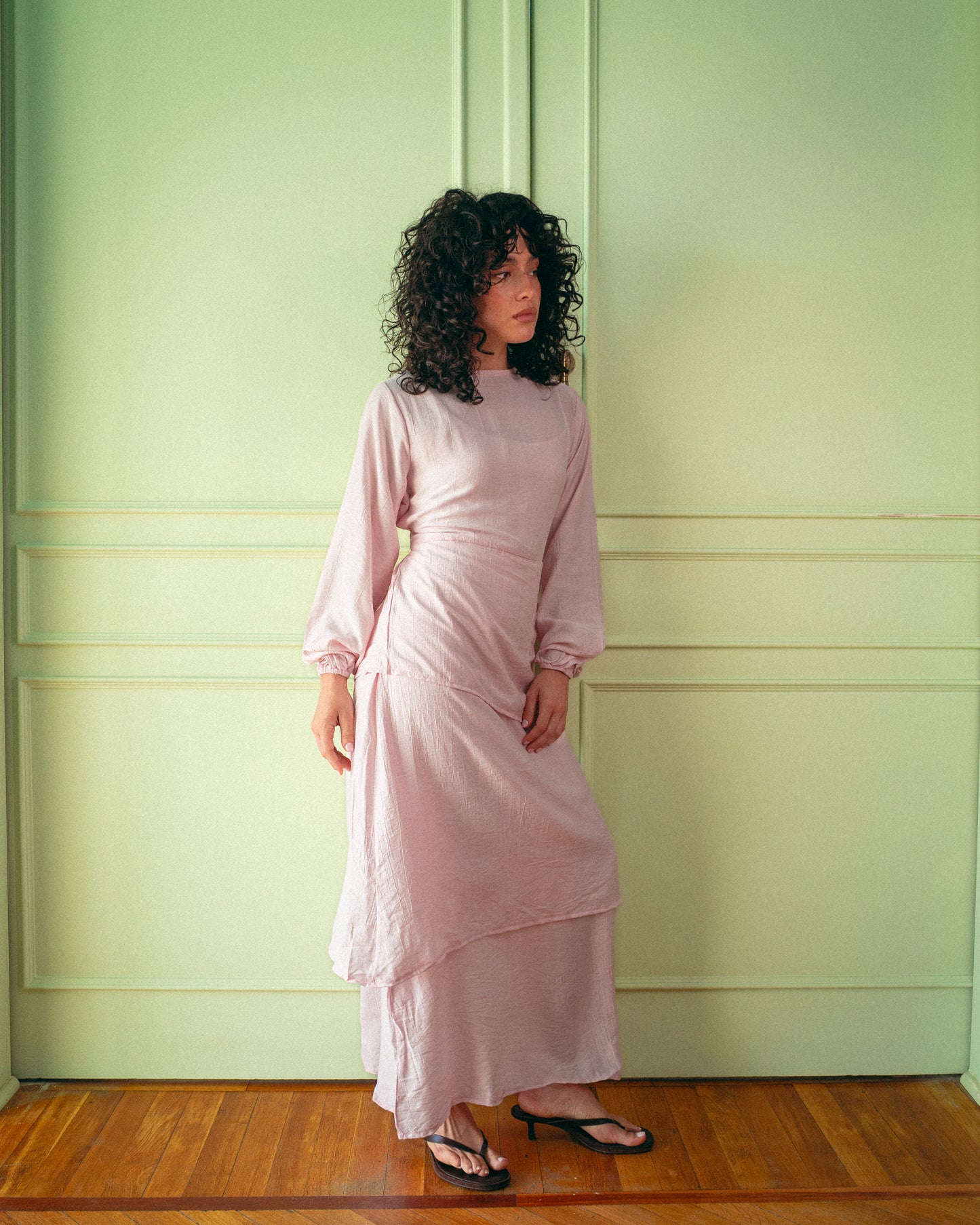 Pink layan dress