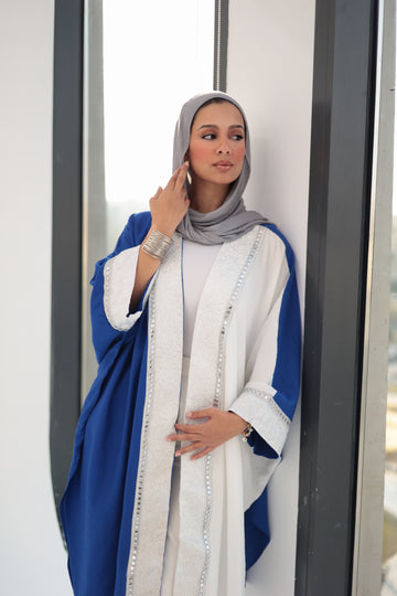 Blue hureya qaftan
