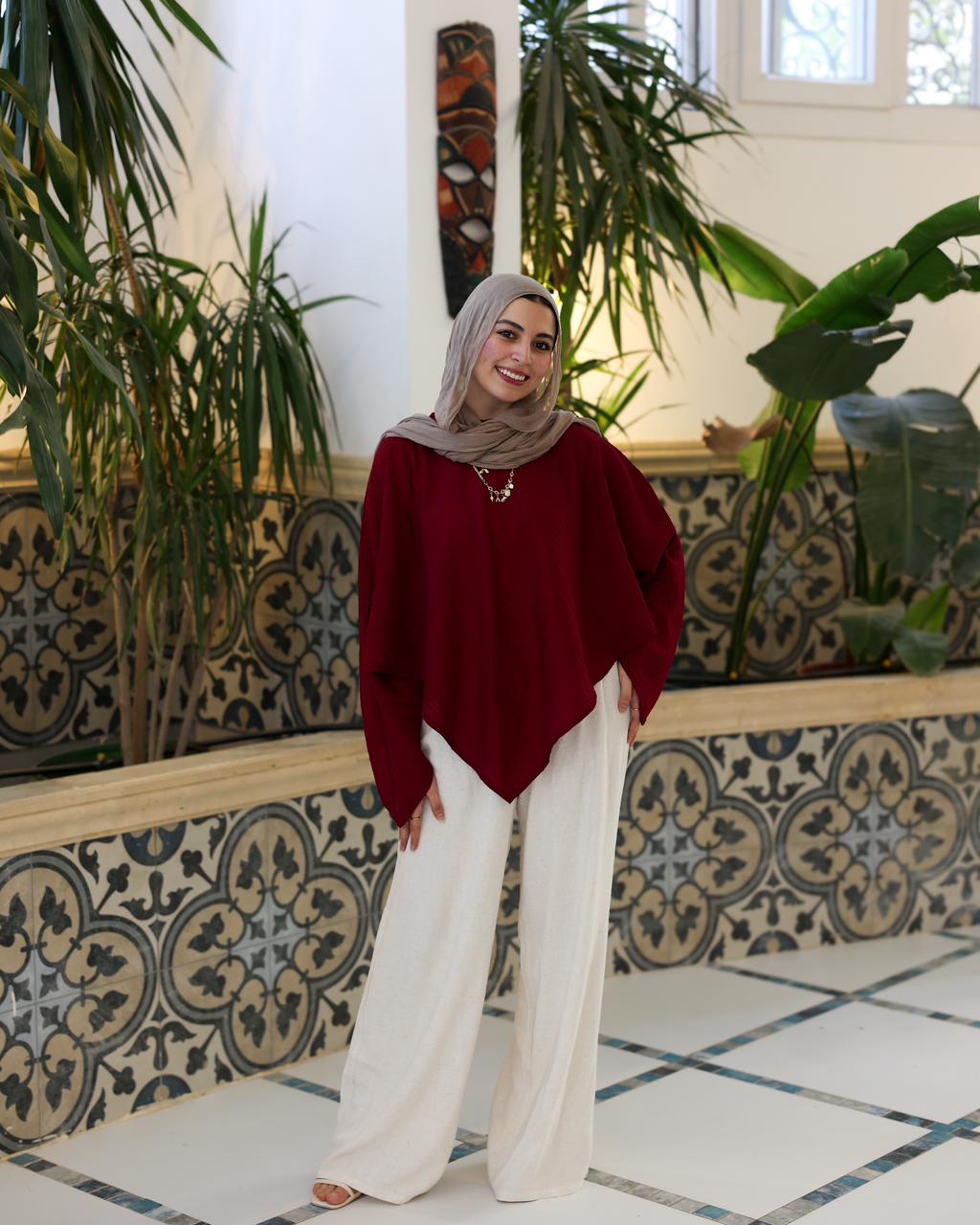 Burgandy Crushed Top