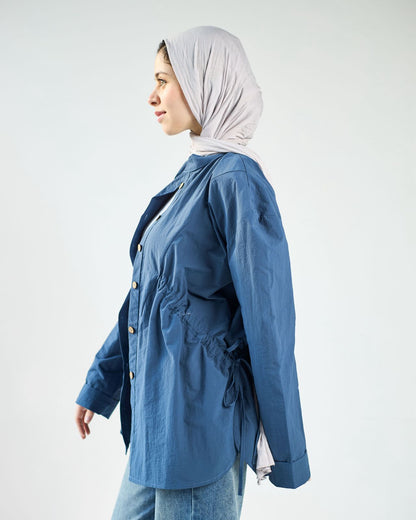 Navy blue waterproof blouse