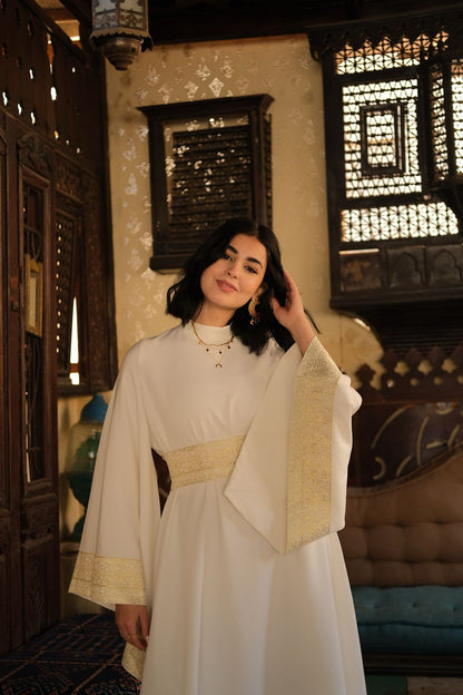 White jalila dress