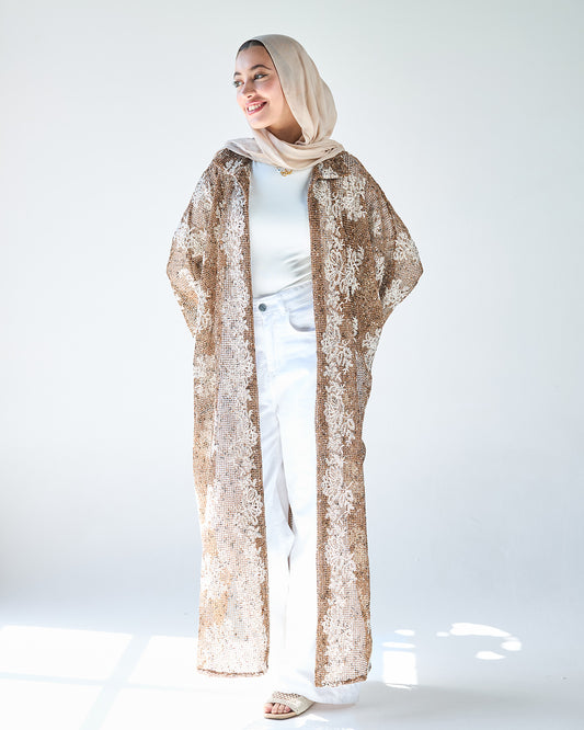 Brown daiana cardigan