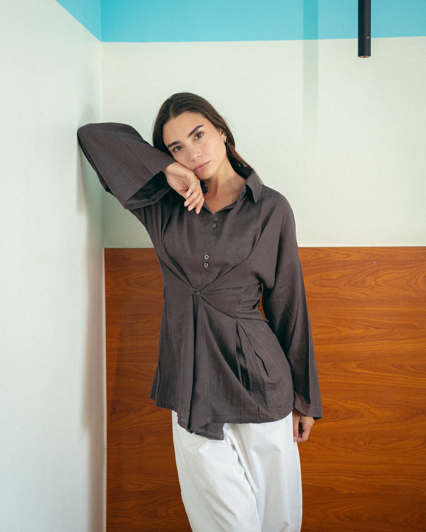 Grey dana top