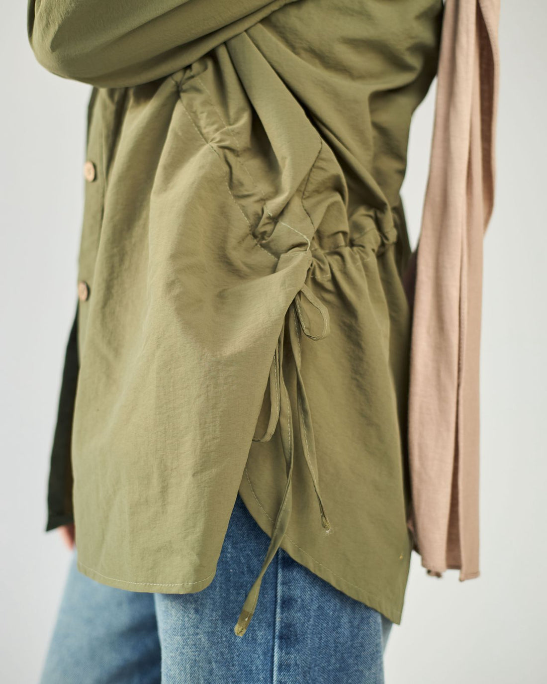 Olive waterproof blouse