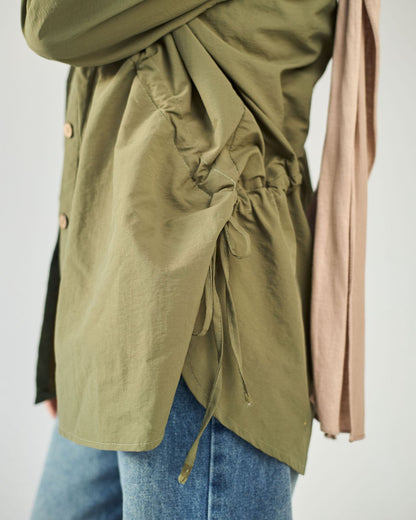 Olive waterproof blouse