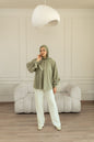 Sage comfy blouse