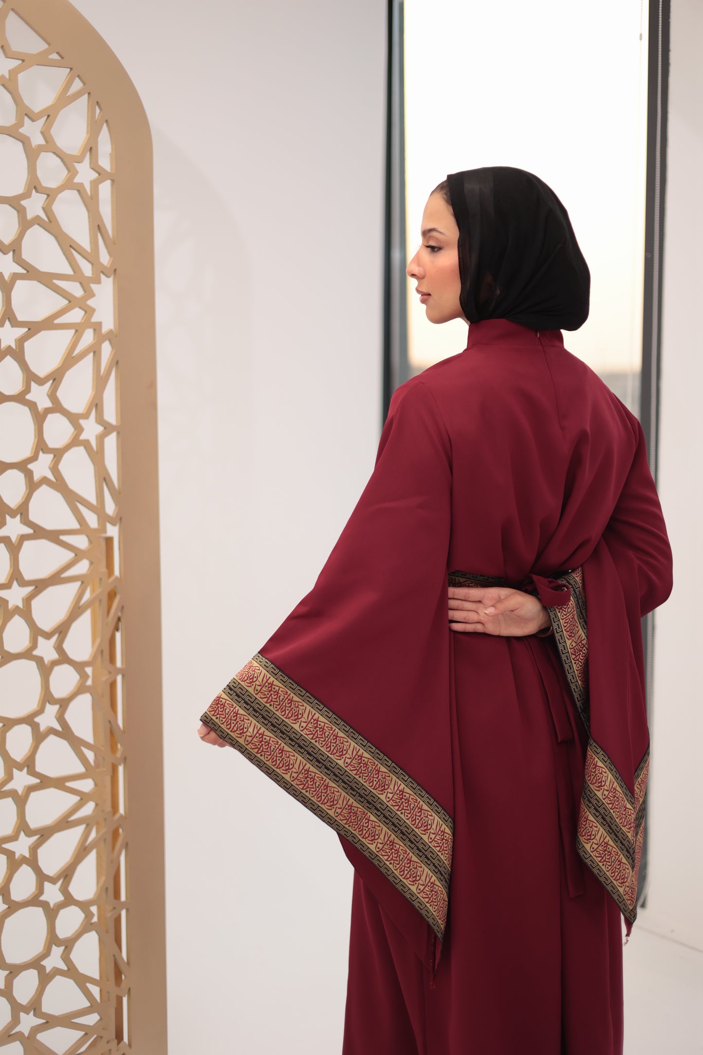 Burgandy jalila dress