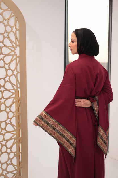 Burgandy jalila dress