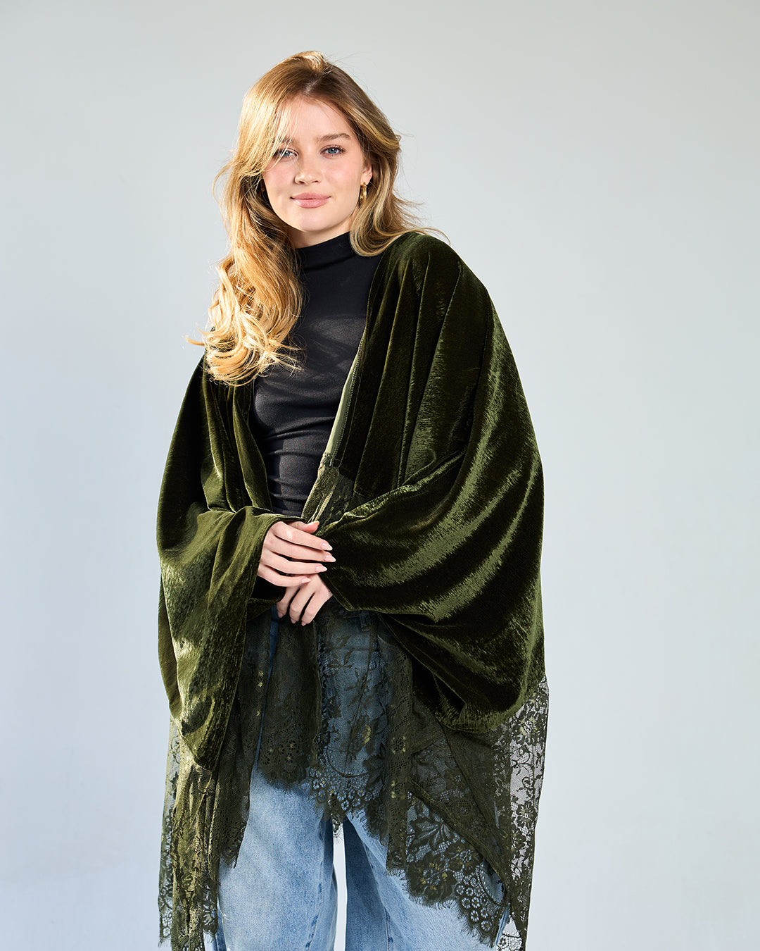 Olive gwiriya cardigan