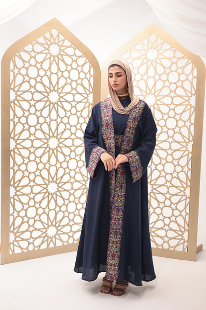 Navy blue rouh dress