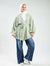 Stripped Linen Cardigan