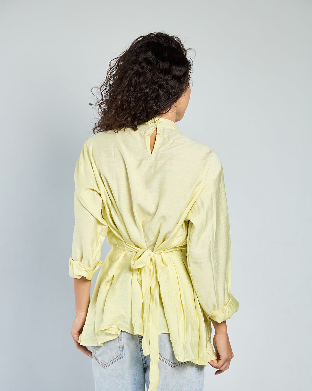 Yellow lana blouse