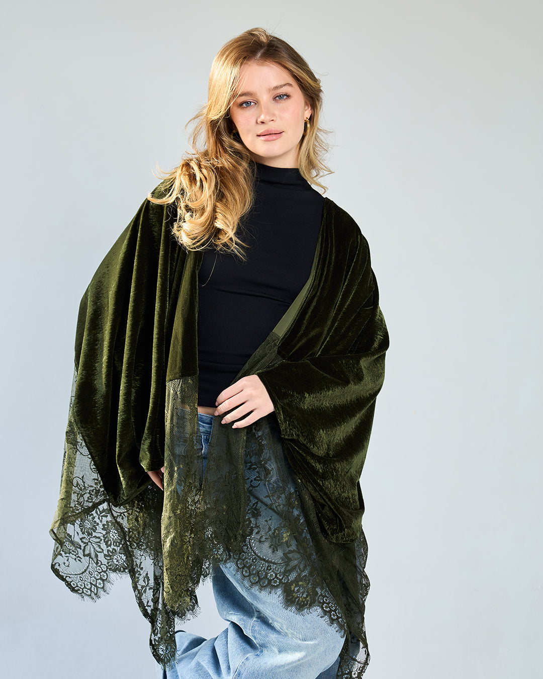 Olive gwiriya cardigan