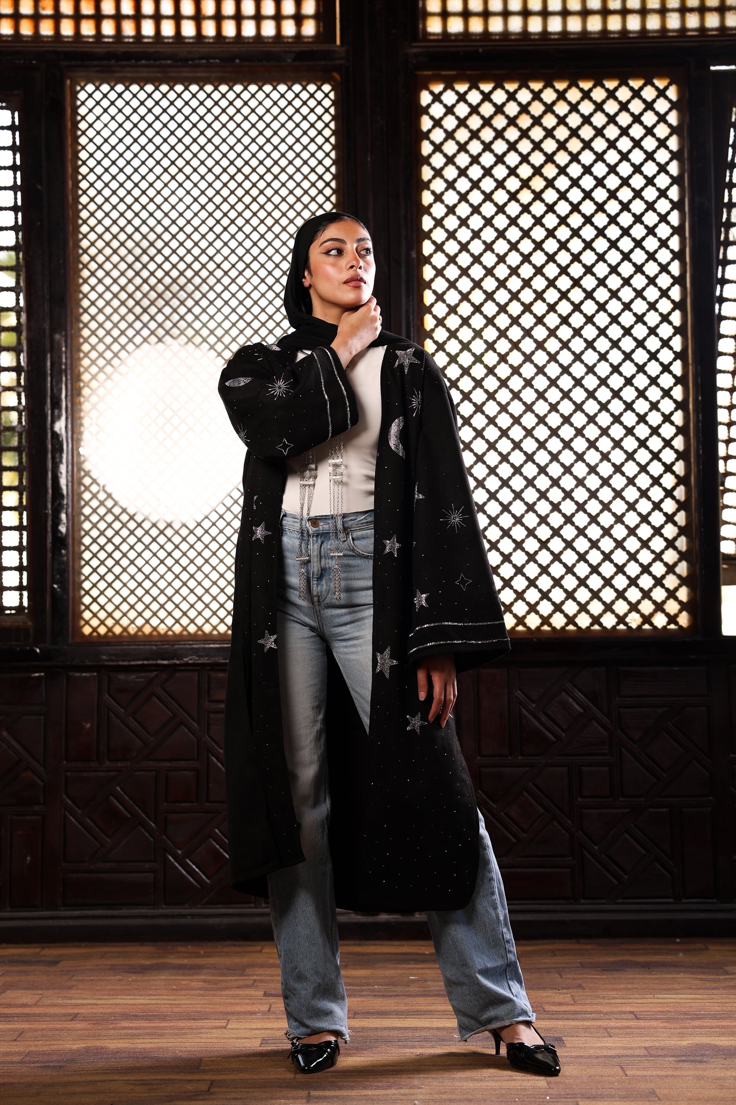 Black hilal cardigan