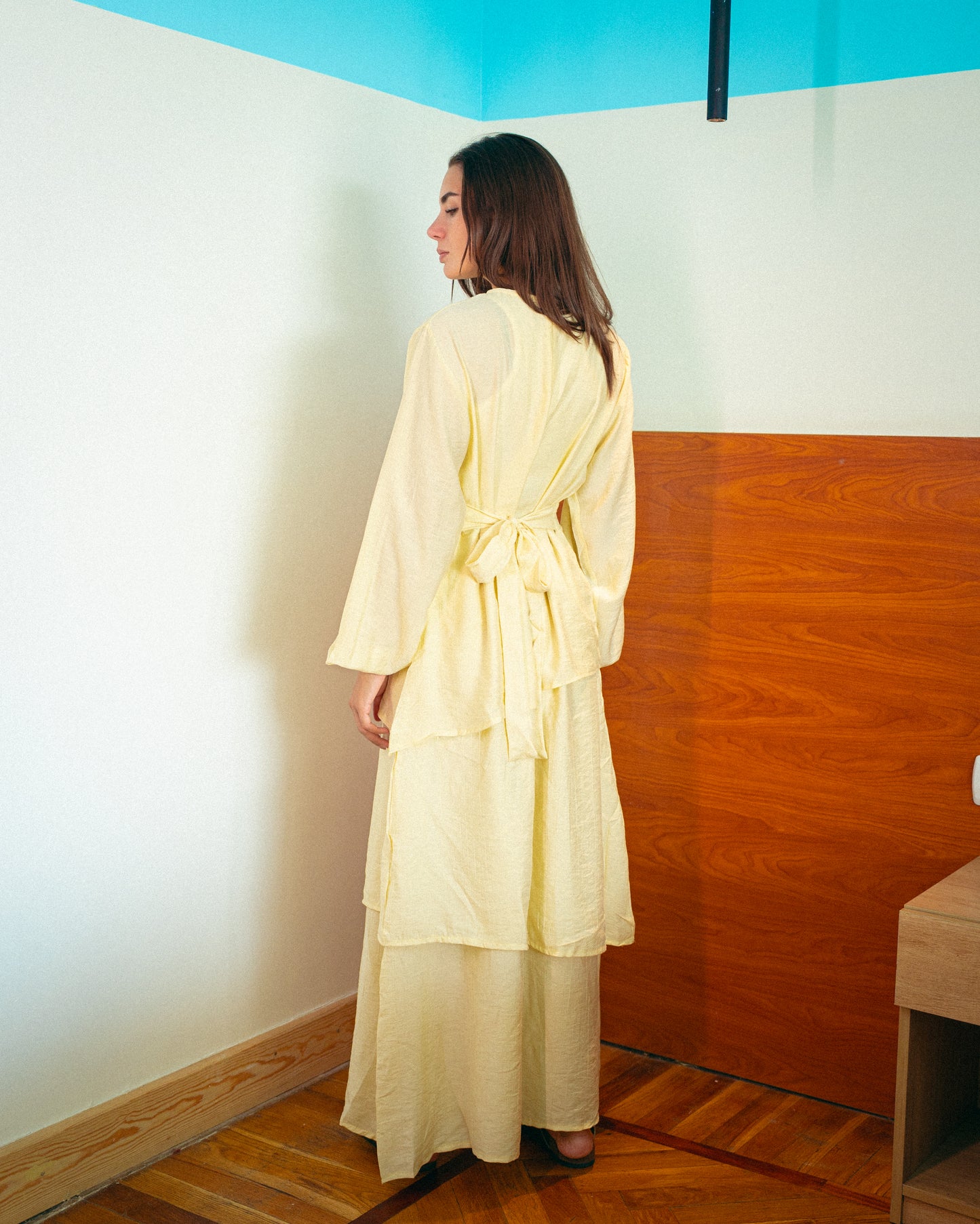 Yellow layan dress