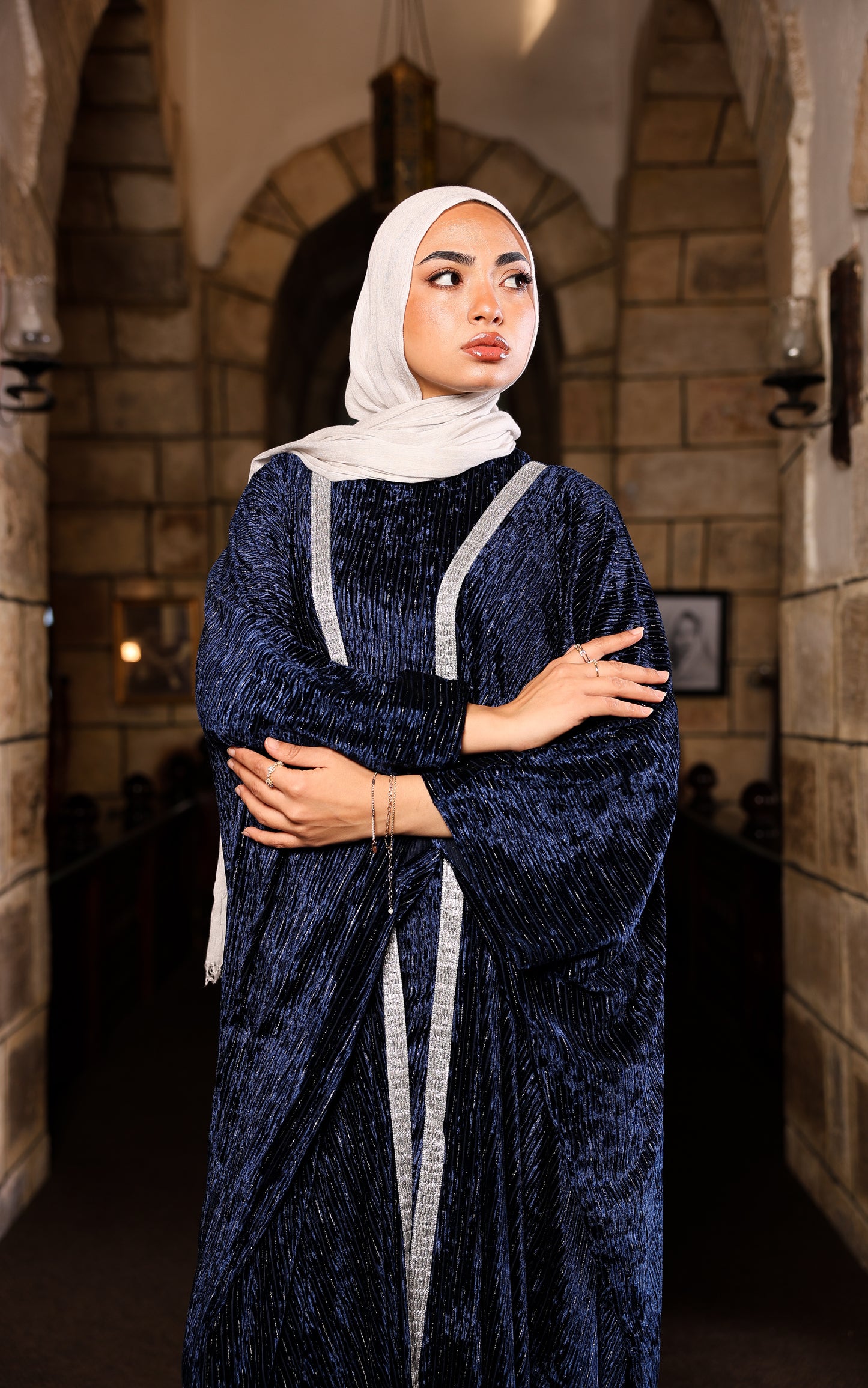 Navy najmah abaya