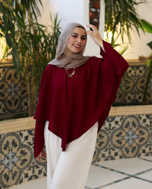Burgandy Crushed Top
