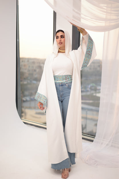 Nasim white qaftan