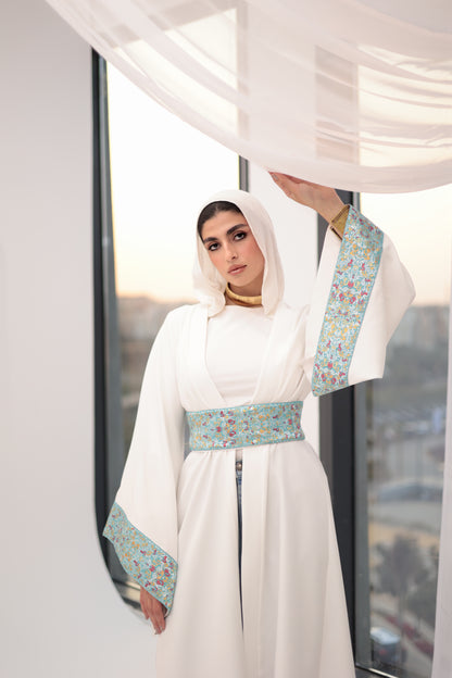 Nasim white qaftan